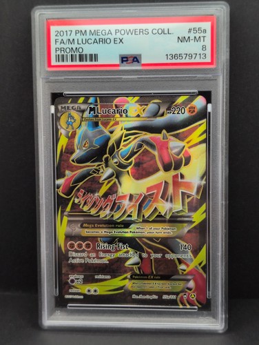 M Lucario-EX graded PSA 8 for sale on eBay