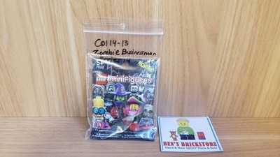 New/Complete LEGO  Collectible Minifig Series 14, col14-13 - Zombie Businessman
