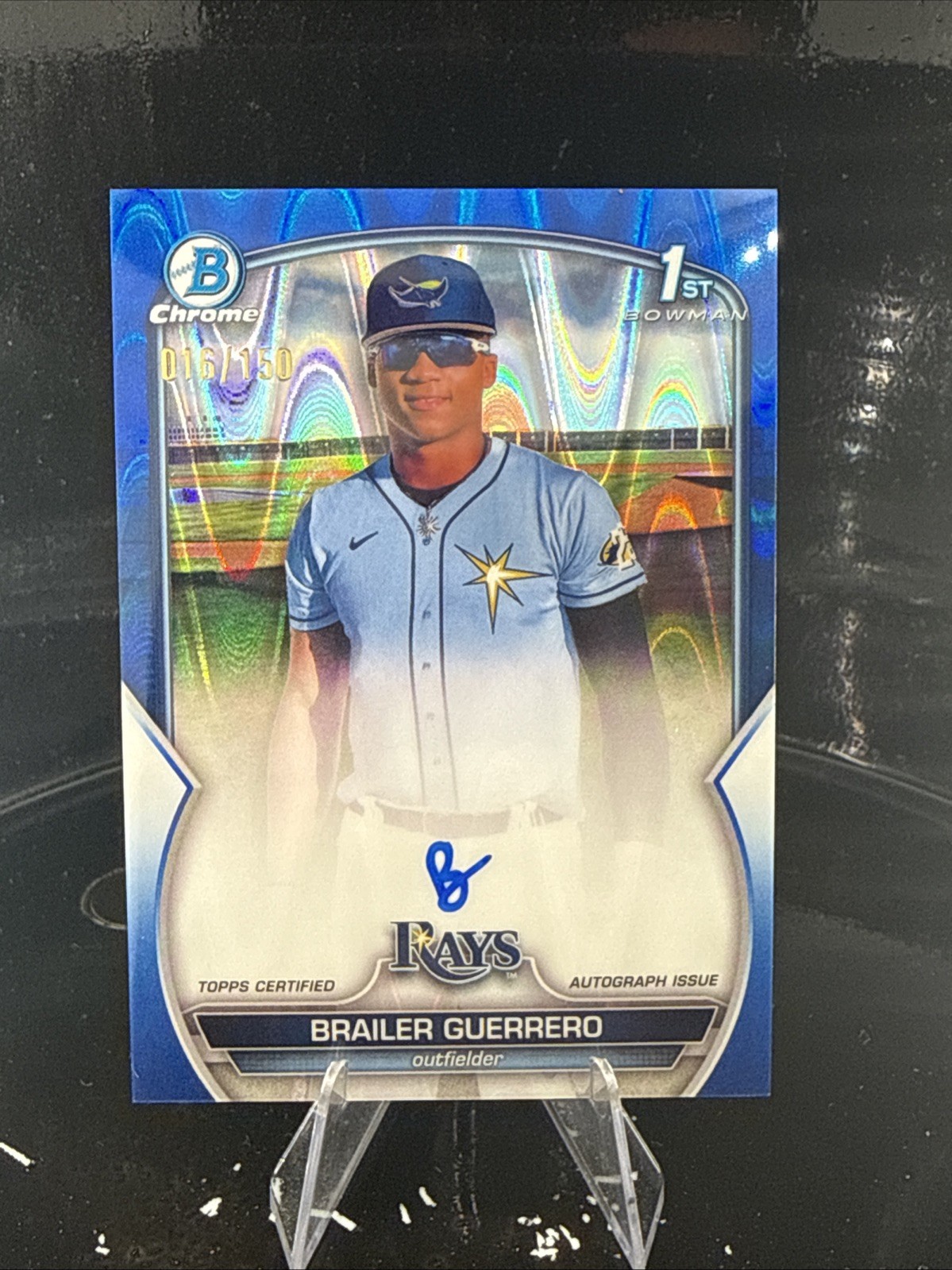 2023 Bowman Chrome - Prospect Autographs Brailer Guerrero #CPA-BG Blue...