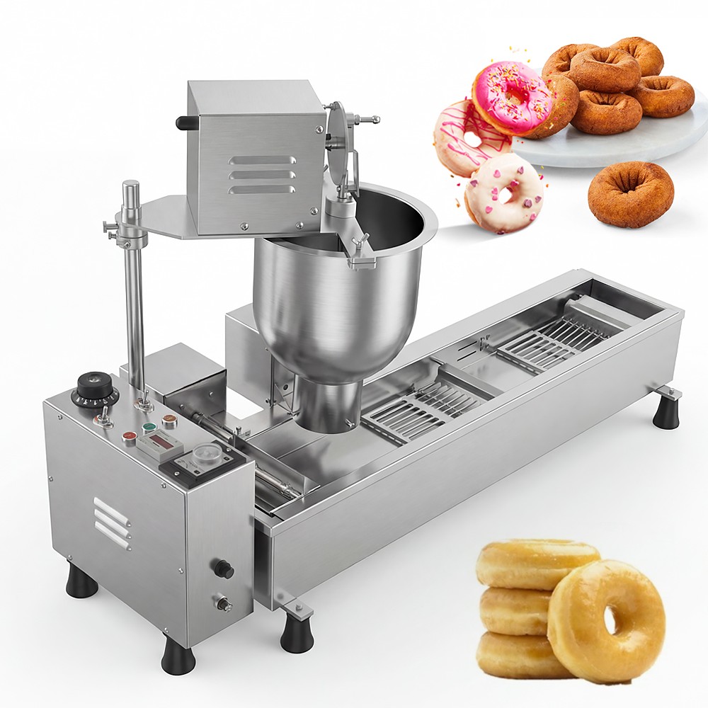 Máquina eléctrica automática freidora de rosquillas máquina máquina de cocinar acero inoxidable