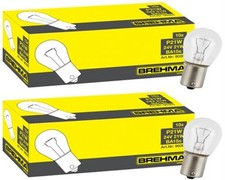 20x BREHMA P21W 24V 21W Kugellampe BA15s LKW Bus Bremslicht Rücklicht Glühbirne