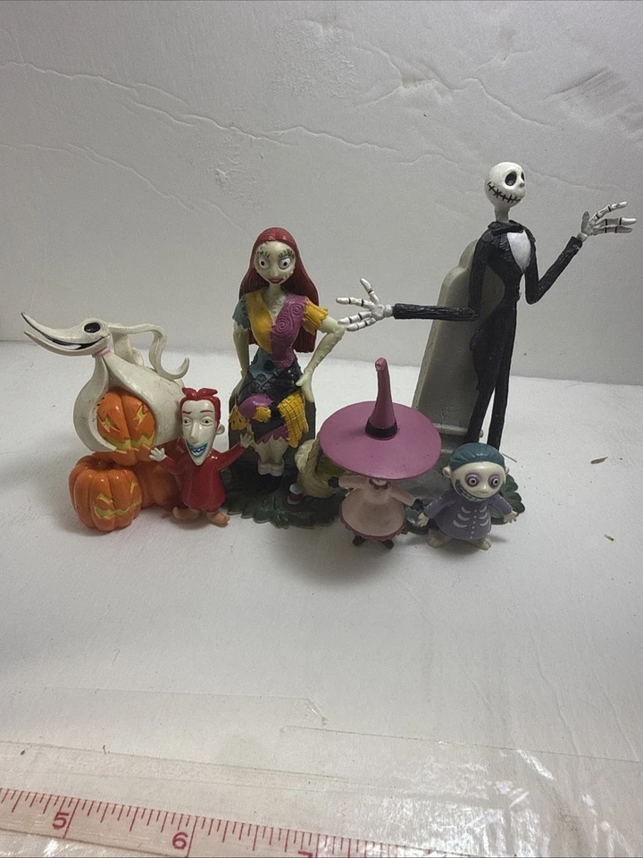 圣诞夜惊魂 PVC 公仔蛋糕装饰杰克、莎莉和零! — 第 3/4 张图片