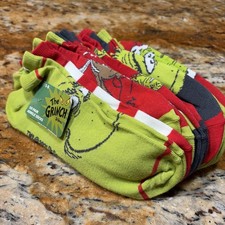 Dr. Seuss The Grinch Ankle Socks 10 Pairs Size 5-8 Christmas Themed