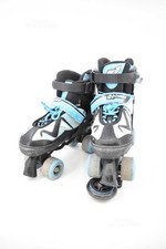 Expandable 2-in-1 Transformable Roller Skates in-line N 35/38, Black Blue
