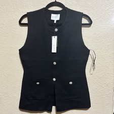 JEWEL BUTTON DOWN SWEATER VEST