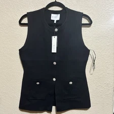 JEWEL BUTTON DOWN SWEATER VEST
