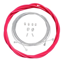 Bicycle Brake Cable Kit for Drop Bar Road - NEON PINK