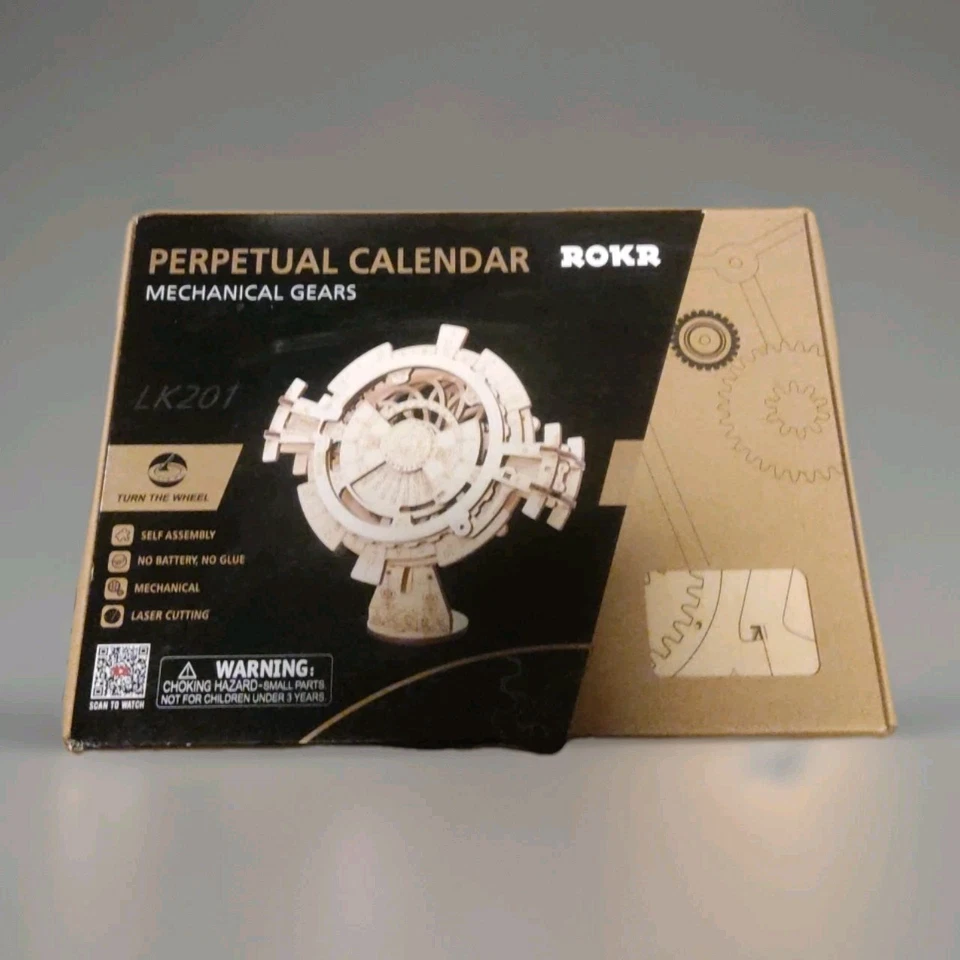 Robotime ewiger Kalender 3d Holzpuzzle MODELL Nr.lk201