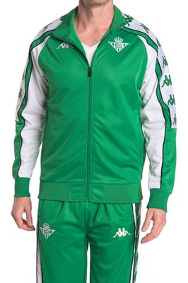 Kappa 222 Banda GArA Réal Betis Retro Track Suit pant + Jacket Men s Size (L)
