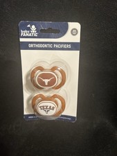 Texas Longhorns Baby Pacifiers 2 Pack NEW Orthodontic Pacifiers