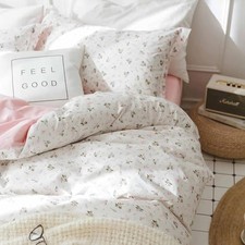 Pink and White Duvet Cover Size - 2 Pcs Twin Pink White Floral Only Cover
