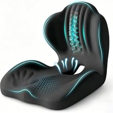 Car Seat Cushion With Lumbar Supportl-shaped Memory Foamperfect For Long Drive