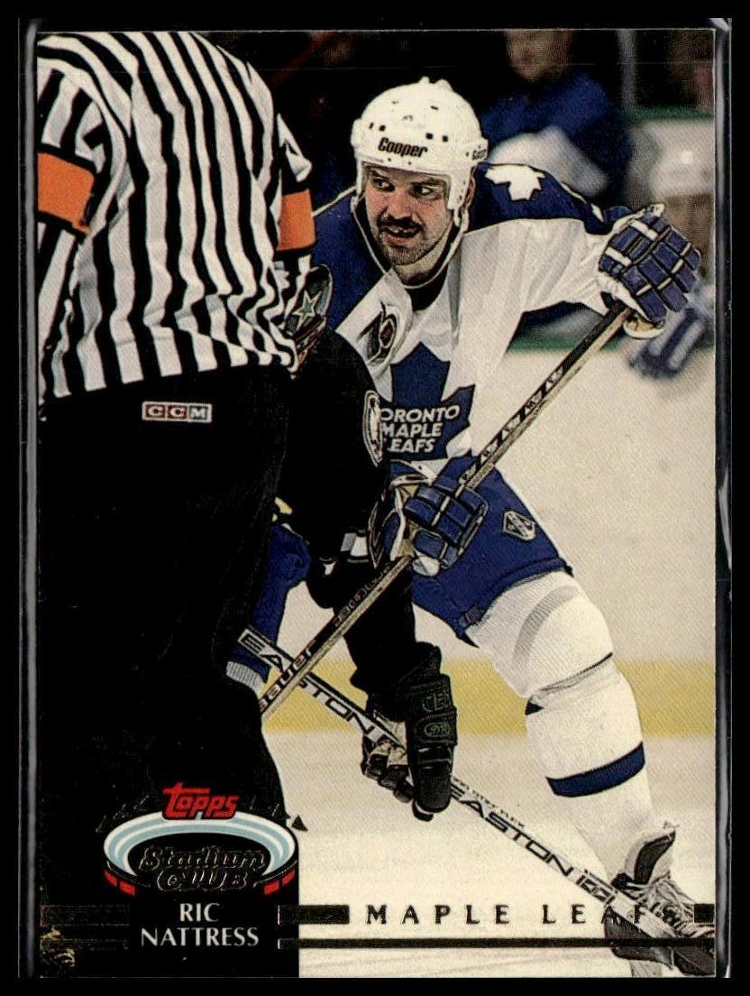 1992-93 Stadium Club #328 Ric Nattress Toronto Maple Leafs