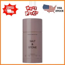 Salt & Stone Black Rose & Oud Deodorant 2.6oz Extra Strength Aluminum-Free NEW