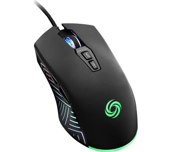 NOS M-300 RGB Optical Gaming Mouse - Black - Brand New - Image 3 of 3