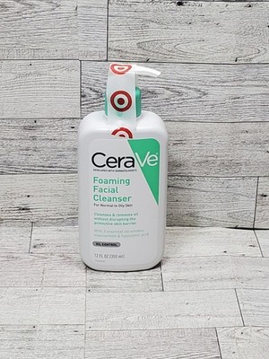 CeraVe Foaming Facial Cleanser for Normal to Oily Skin, 12 fl oz