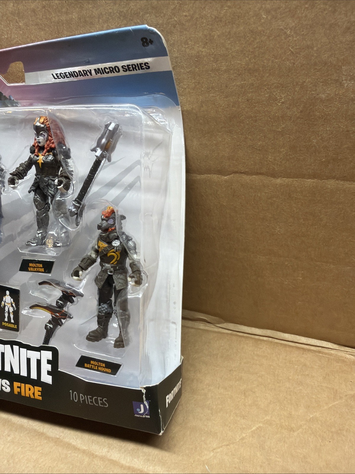 Pack Fire Fortnite Legendary Micro Series Ice vs Fire 4-Inch Mini Figure 4-Pack ...