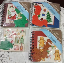 3 Mini Holiday Scrapbook Kits/ Elements- Santa Claus, Ornaments, Gingerbread Man