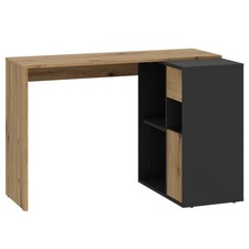 Eckschreibtisch - Artisan Eiche - anthrazit - 105x78 cm