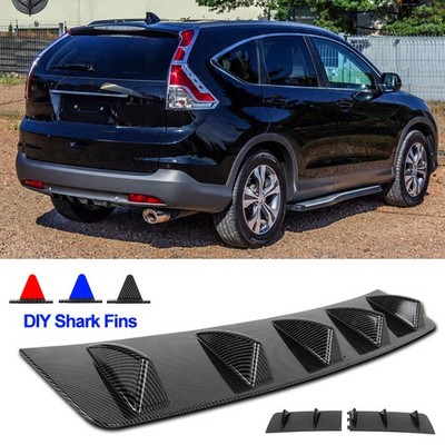 For Honda CR-V CRV Rear Diffuser Bumper Lip Spoiler Splitter Gloss Black Carbon