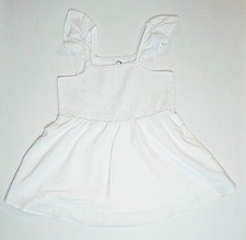 Old Navy Women's Mini Dress White Seersucker Flutter Sleeve Fit & Flare 2XL