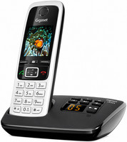 Gigaset C630A Premium Cordless DECT Phone Answer Machine Call Block Silver Black