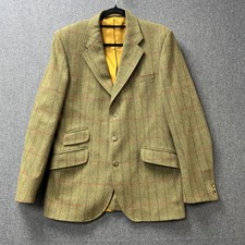 Bladen Supasax Lennox Tweed Jacket Mens 40 L Green Norfolk Country Shooting
