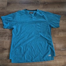 Teal Womens Medium Skechers By Barco Scrub Top