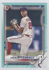 2021 Bowman Draft Aqua 34/199 Micah Ottenbreit #BD-170 0c3e