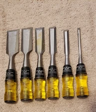 STANLEY NO. 60 WOOD CHISEL SET OF 6 MADE IN USA