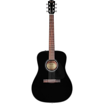 Fender CD-60 Dreadnought V3 Acoustic Guitar Black W/ Hard Case