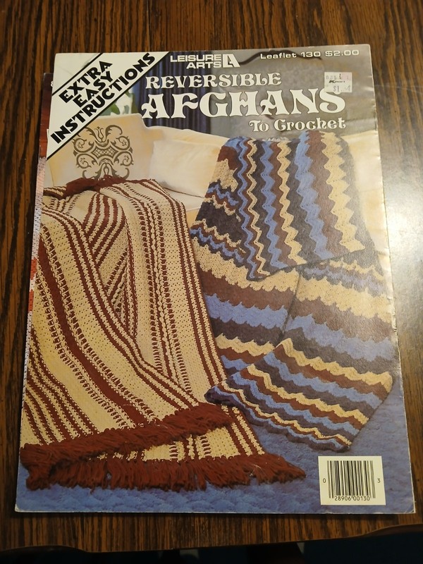 Crochet  Reversible  Afghans Pattern Leaflet
