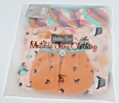MATILDA JANE CLOTHING Halloween NO TRICKS Print Tote Treat Bag One Size NEW