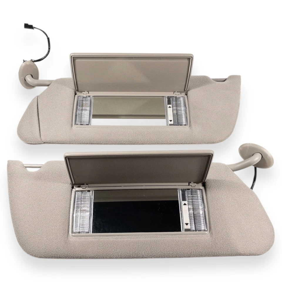 Par de parasoles laterales para conductor y pasajero Cadillac Deville 1994-1999 tela Foto 4 de 4