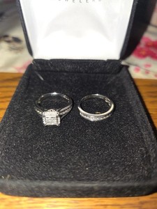 Kay Jewers Wedding Ring Set 14K White Gold