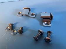 1933 1934 1935 Ford Passenger Car Hood Mount Brackets Stainless With Hardware