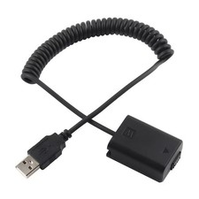 35cm-100cm NP-FW50 Dummy Battery Adapter USB Cable for Sony A7 A7R2 A6500 A6400
