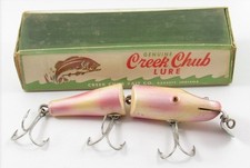 Vintage Creek Chub Pearl Jointed Pikie Lure In Box 2638 Rare Color