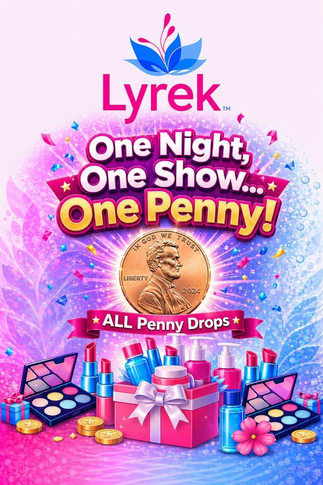 One NIGHT, One SHOW, One PENNY! 1 Cent Drops ALL SHOW LONG!