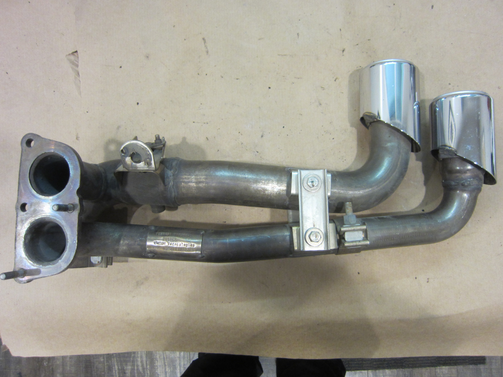 Ferrari 430 Coupe - LH Exhaust Outlet Pipe  /Chrome Tips -  - P/N # 235962