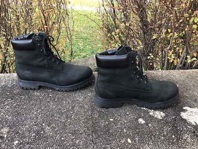 90s Timberlandスウェット made in USA Vintage 90s Timberland Boots RARE OG Black Nubuck USA