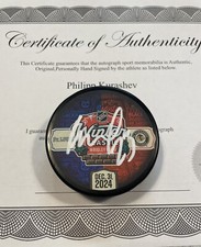 PHILIPP KURASHEV signed CHICAGO BLACKHAWKS 2024 WINTER CLASSIC W/ Case COA
