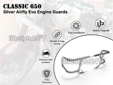 EVO ENGINE GUARD, SILVER Genuine Royal Enfield Classic 650