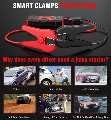 3000A Car Jump Starter Auto Quick Booster 12V Battery Jumper Box Truck Jump Pack - Picture 3 of 39