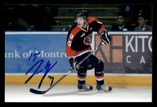 Linden Vey Autographed 4x6 Color Photo WHL Medicine Hat Tigers #15 A