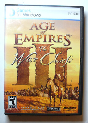 Age of Empires III The WarChiefs PC Windows CD Expansion Pack