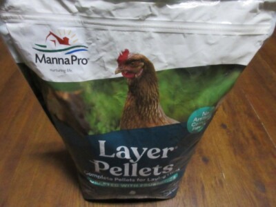 Manna Pro Chicken Feed Layer Pellets 16% with Probiotics 8 lbs