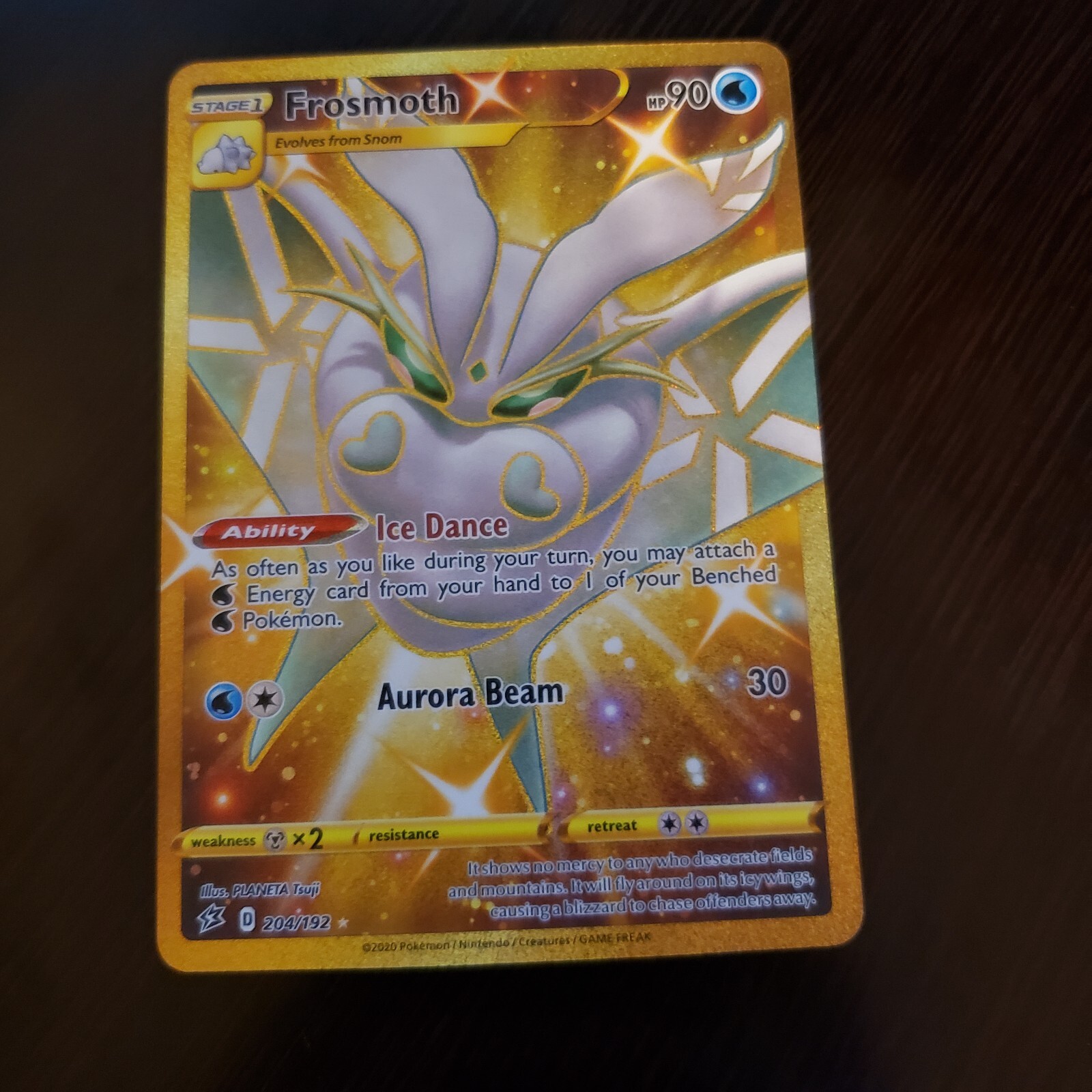 Frosmoth 204/192 Full Art Ultra Rare Rebel Clash Pokemon Card ***