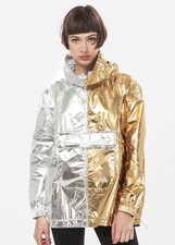 nike gold silver jacket