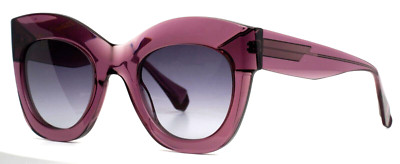 GIGI STUDIOS Fiona 6705/6 Purple Womens Cat Eye Gradient Sunglasses 49-24-140